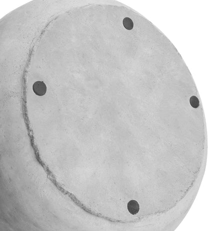 Artificial Assorted Succulent Plants in Round Gray Cement Plant Pot