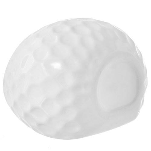 White Ceramic Golfball Design Hanging Mini Planter, Set of 3